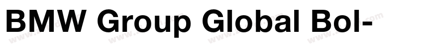 BMW Group Global Bol字体转换